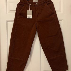 NWT Everlane Utility Barrel Pant Rosewood